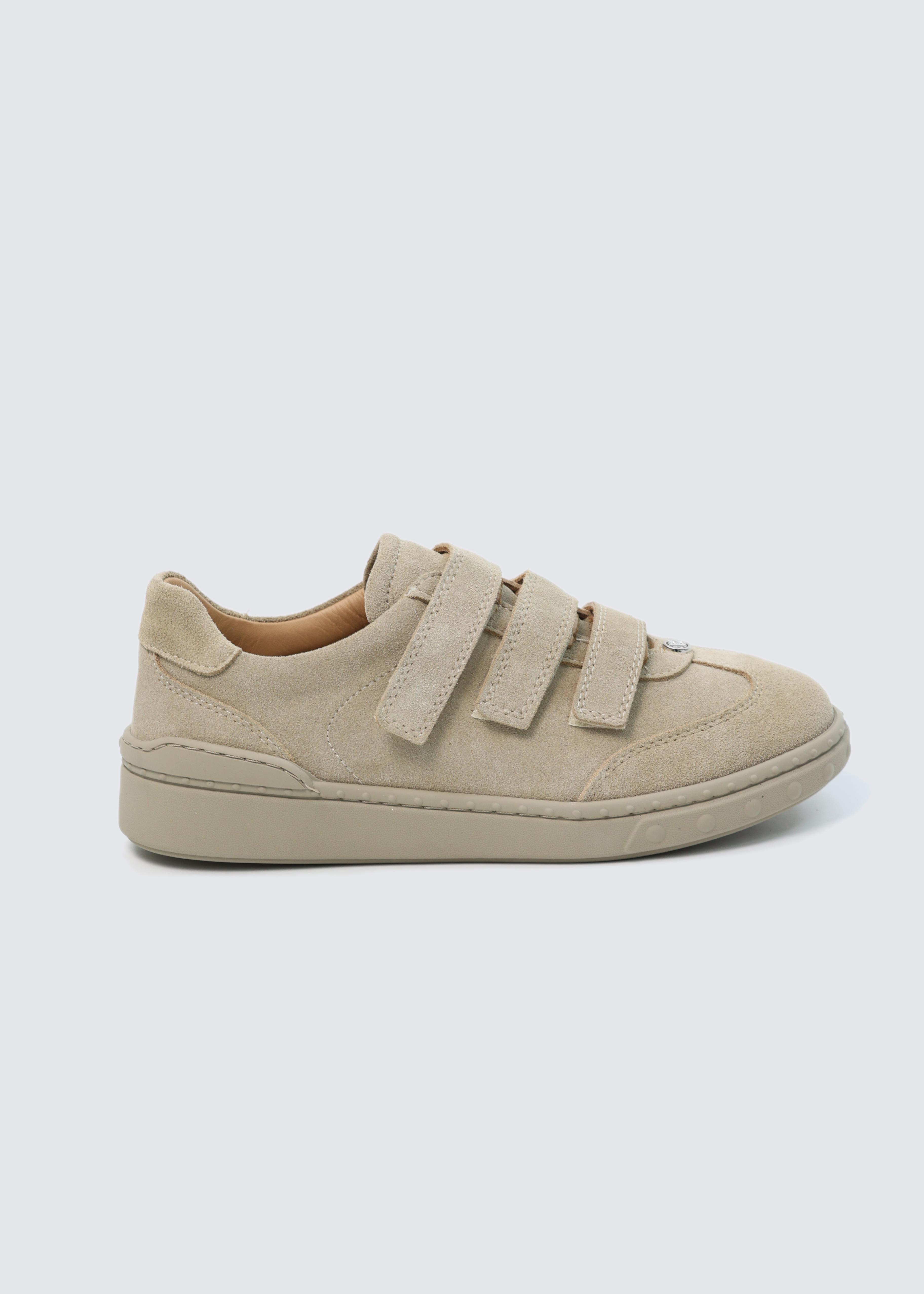 7293 BEJ SÜET DERİ CIRTLI SNEAKER