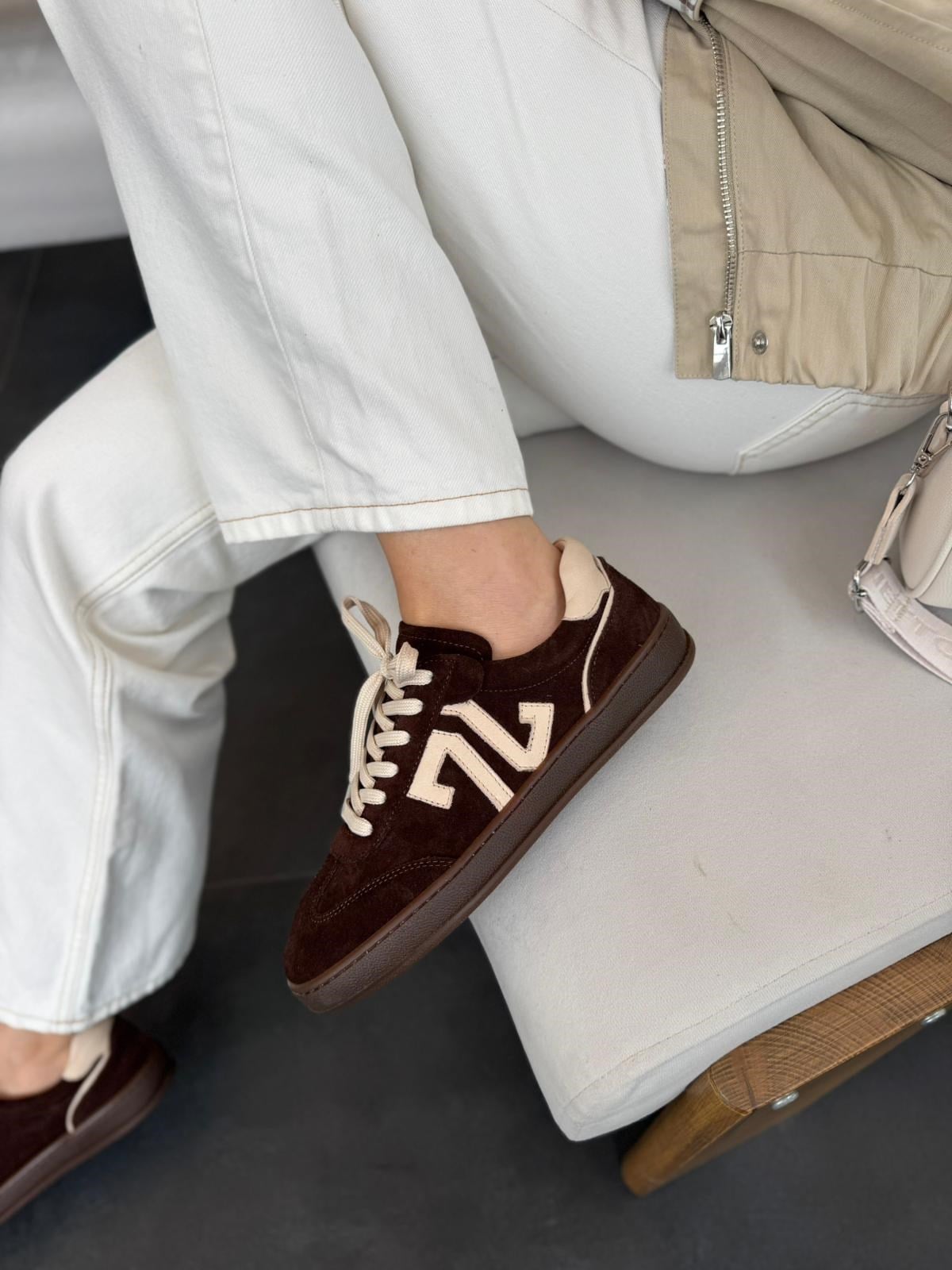 7826 KAHVERENGİ SÜET DERİ SNEAKER