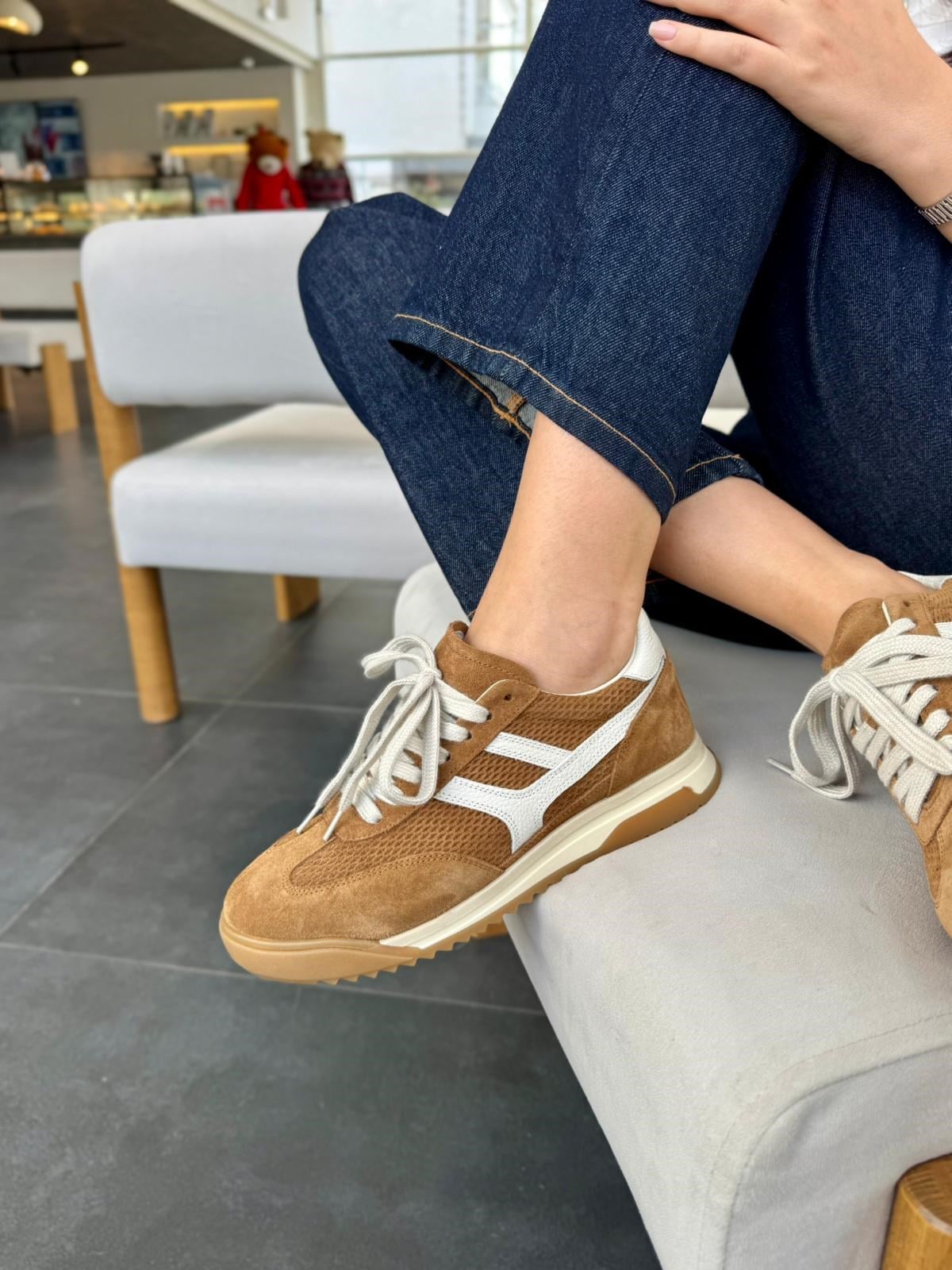 7835 TÜTÜN SÜET DERİ SNEAKER AYAKKABI