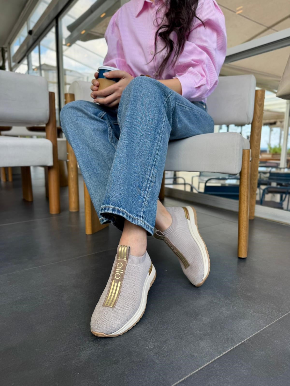 7968 VİZON TRİKO COMFORT SNEAKER