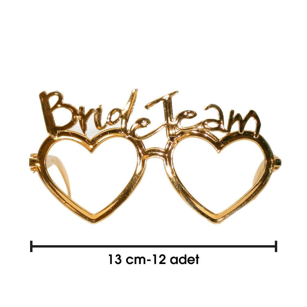 Bride Team Gold Gözlük