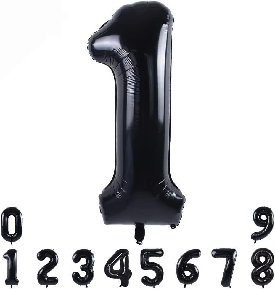 1 Siyah Rakam Folyo Balon 34