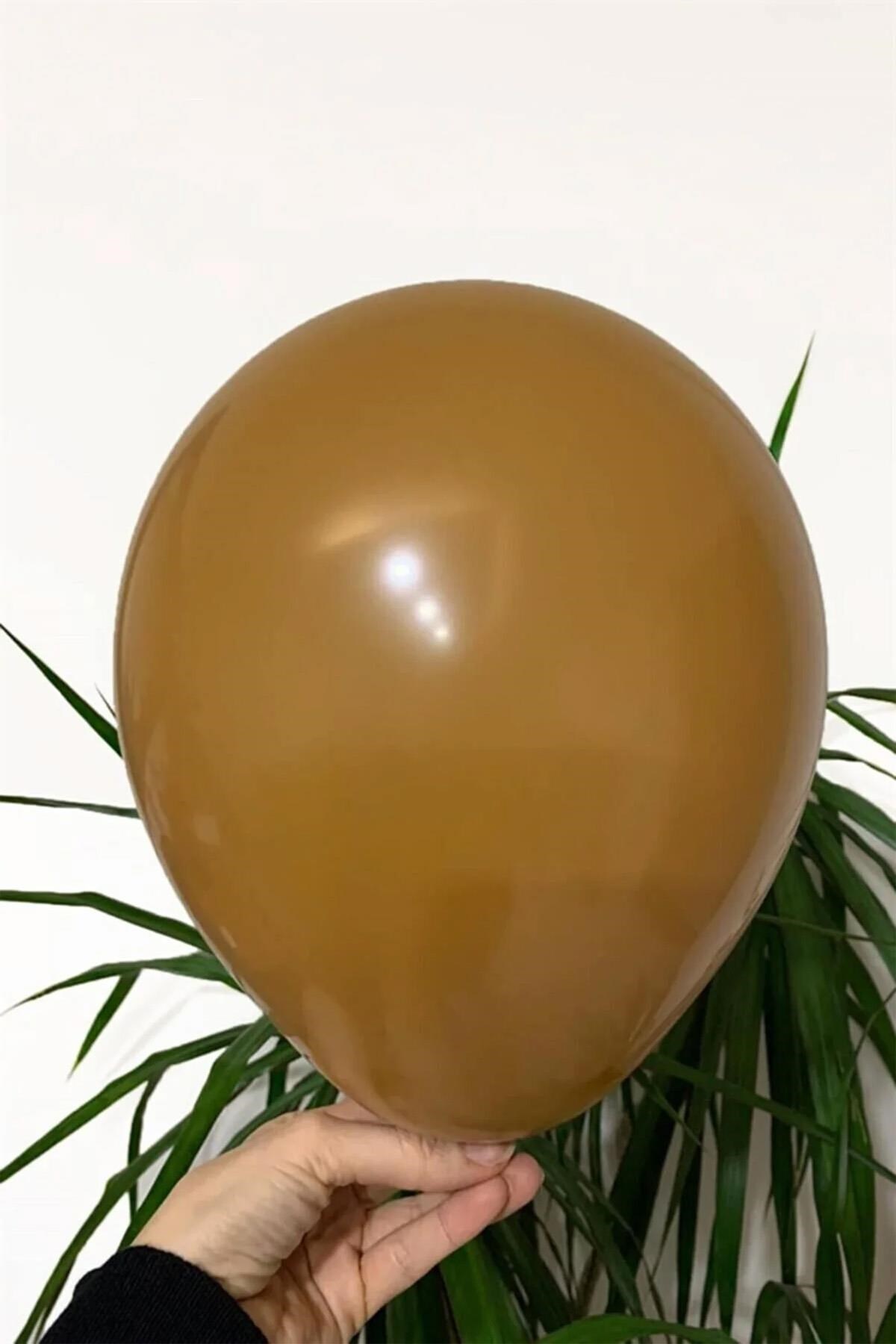 12 İnç Karamel Kahve 10 Adet Balon