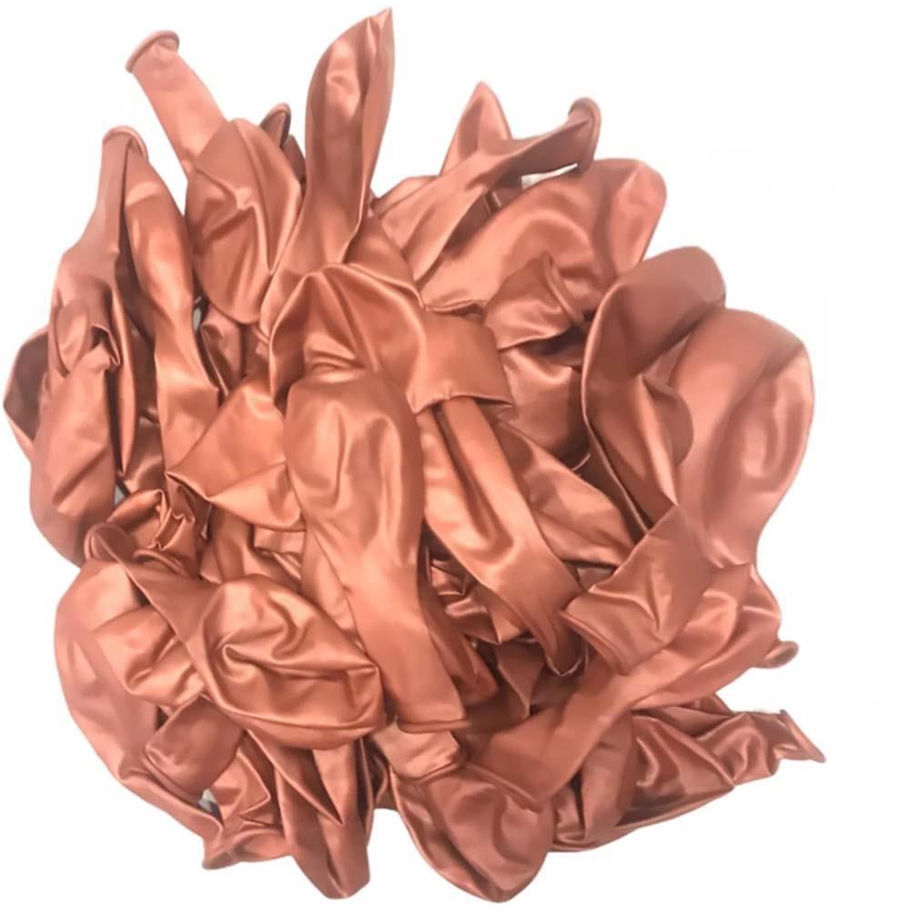 12 İnç Krom Rose Gold Balon 10 Adet