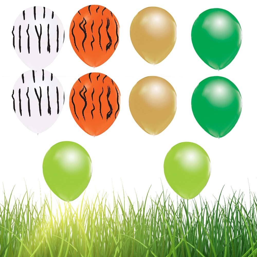 12 İnç Safari Konsept Karışık Balon 10 Adet
