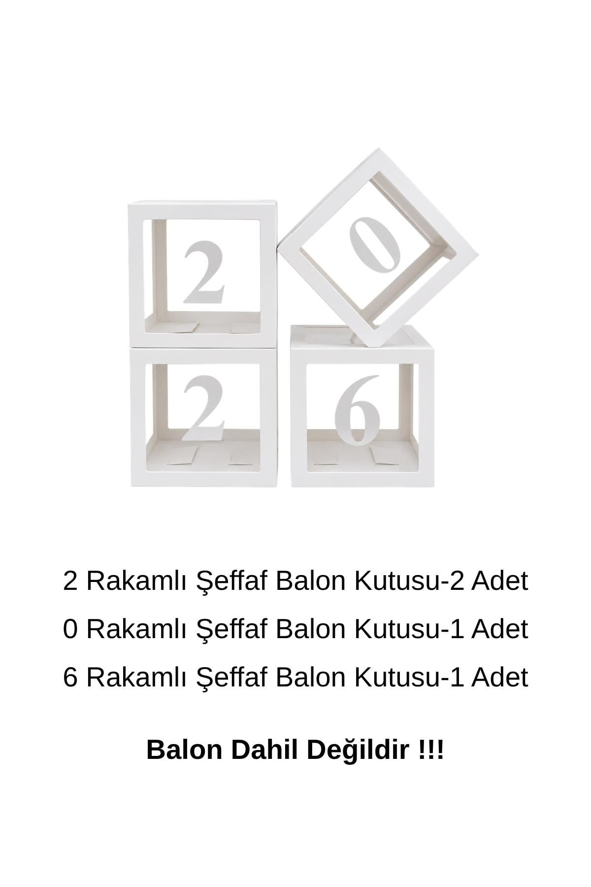 2026 Yazılı Beyaz Asetatlı Kutu Seti 