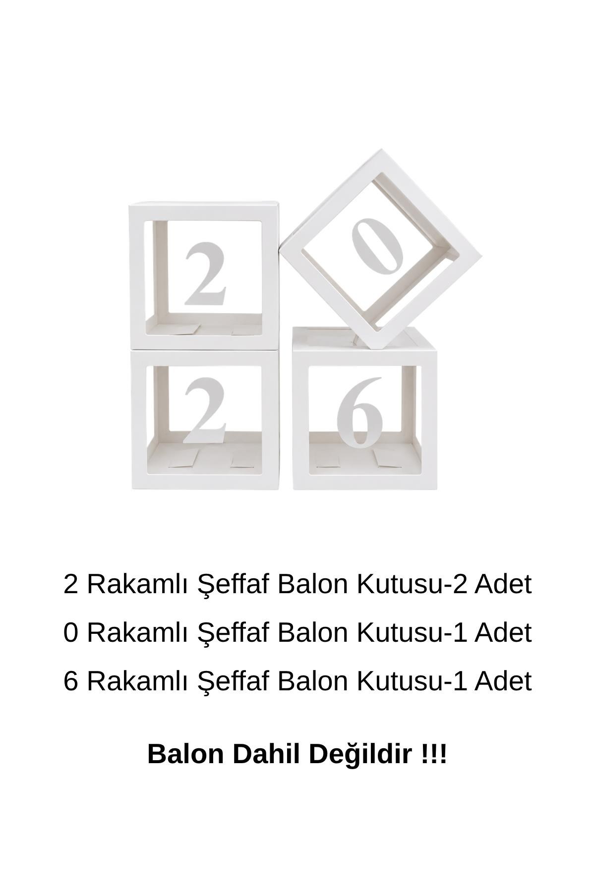 2026 Yazılı Beyaz Asetatlı Kutu Seti 