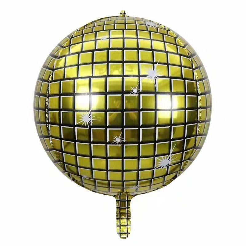4D Büyük Boy Gold Disko Küre Folyo Balon  22