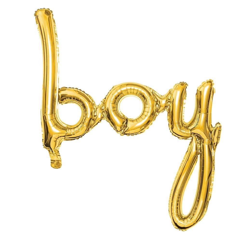 Boy Gold Folyo Balon - Bebek Çocuk Parti Kutlama Seti 