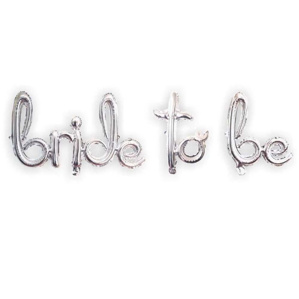 Bride To Be El Yazılı Gümüş Folyo Balon 