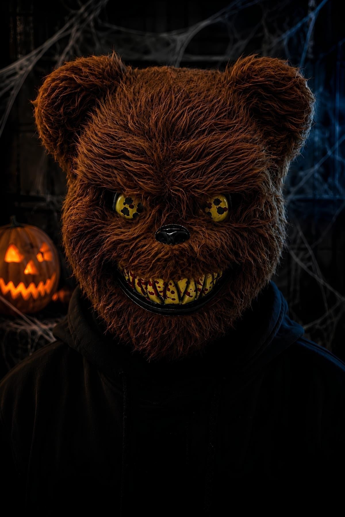 Halloween Cadılar Bayramı Tüylü Kahverengi Bear Halloween Maske 