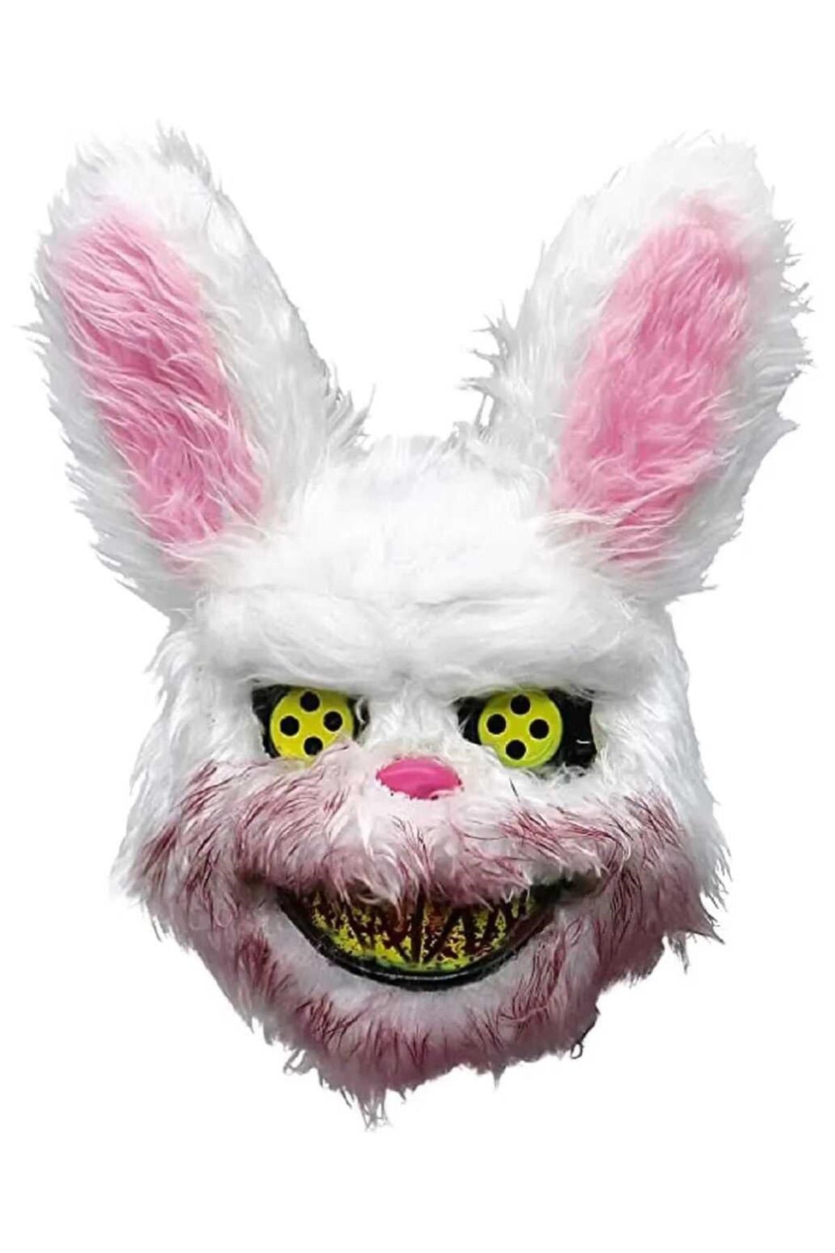 Halloween Cadılar Bayramı Tüylü Tavşan Halloween Maske 