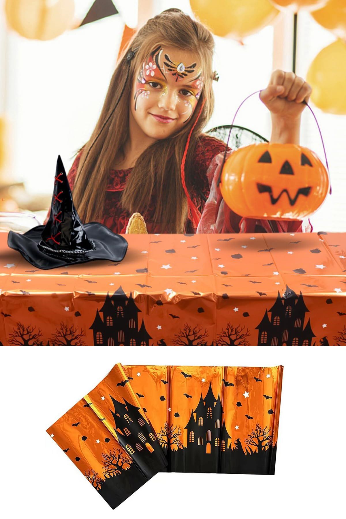 Halloween Masa Örtüsü Cadılar Bayramı Parti Malzemesi 137 Cm X 183 Cm