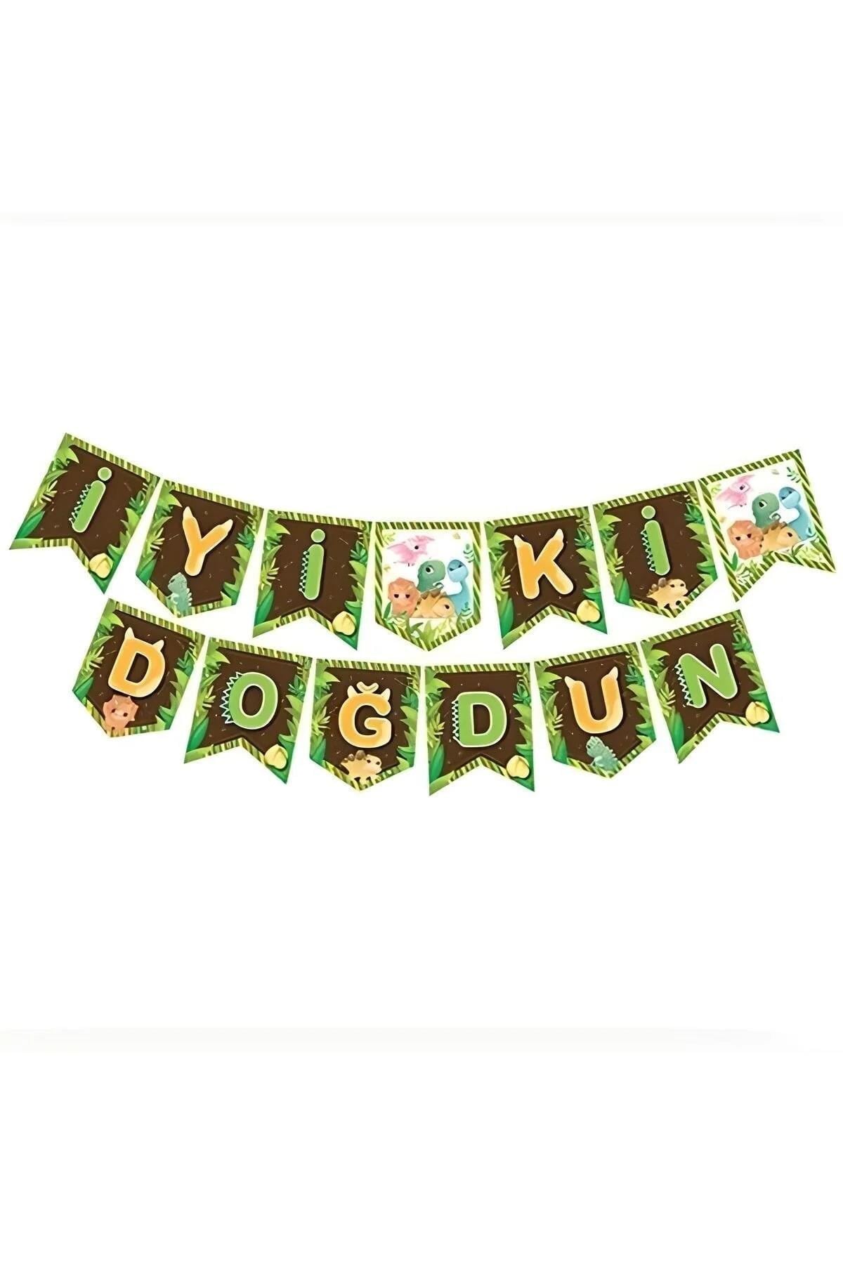 İyiki Doğdun Zikzak Dinazor Banner 