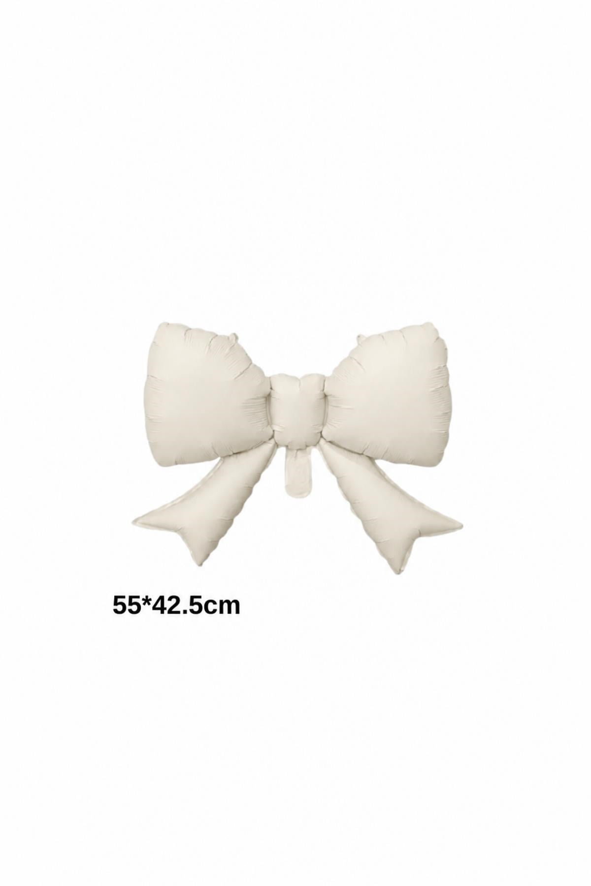 Krem Kurdele Fiyonk Folyo Balon 55x42.5 cm
