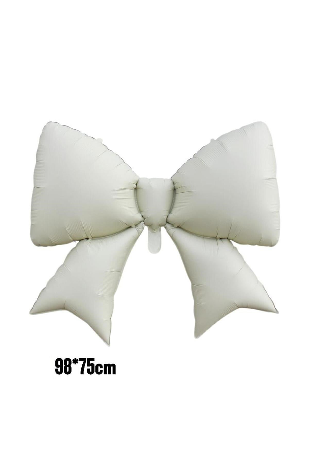 Krem Kurdele Fiyonk Folyo Balon 98x75 cm