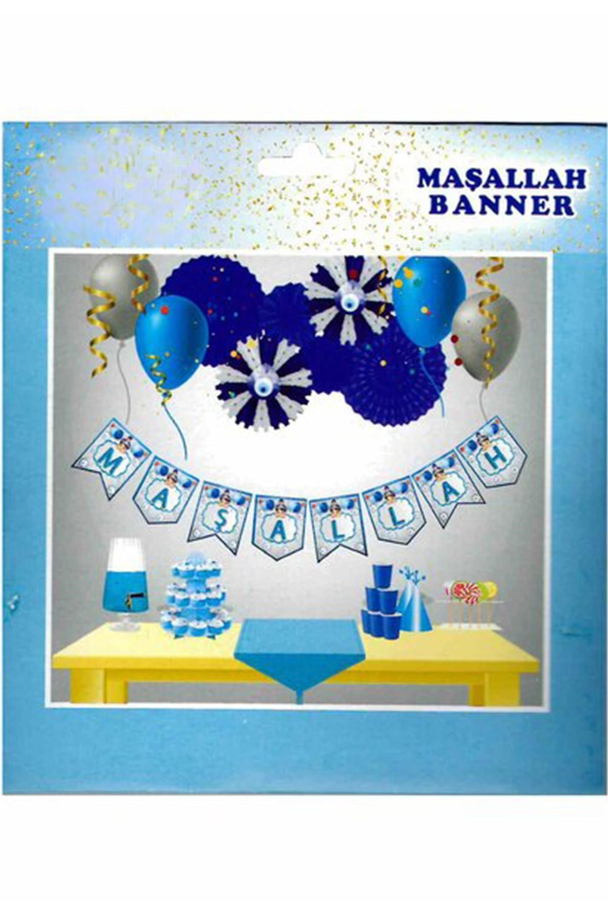 Maşallah Zikzak Banner; Sünnet Kutlama Seti