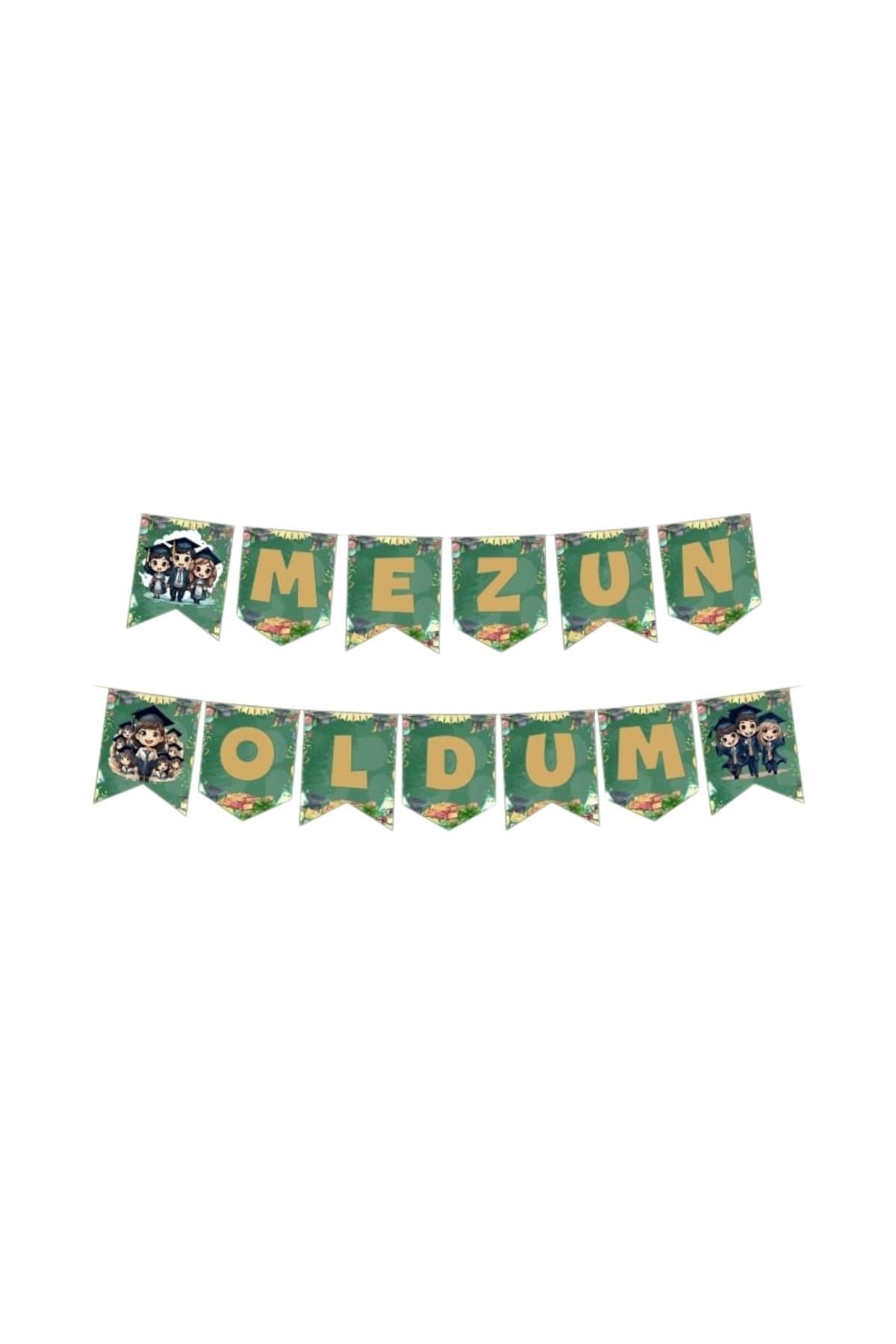 Mezun Oldum Banner – Mezuniyet Parti Süsleme
