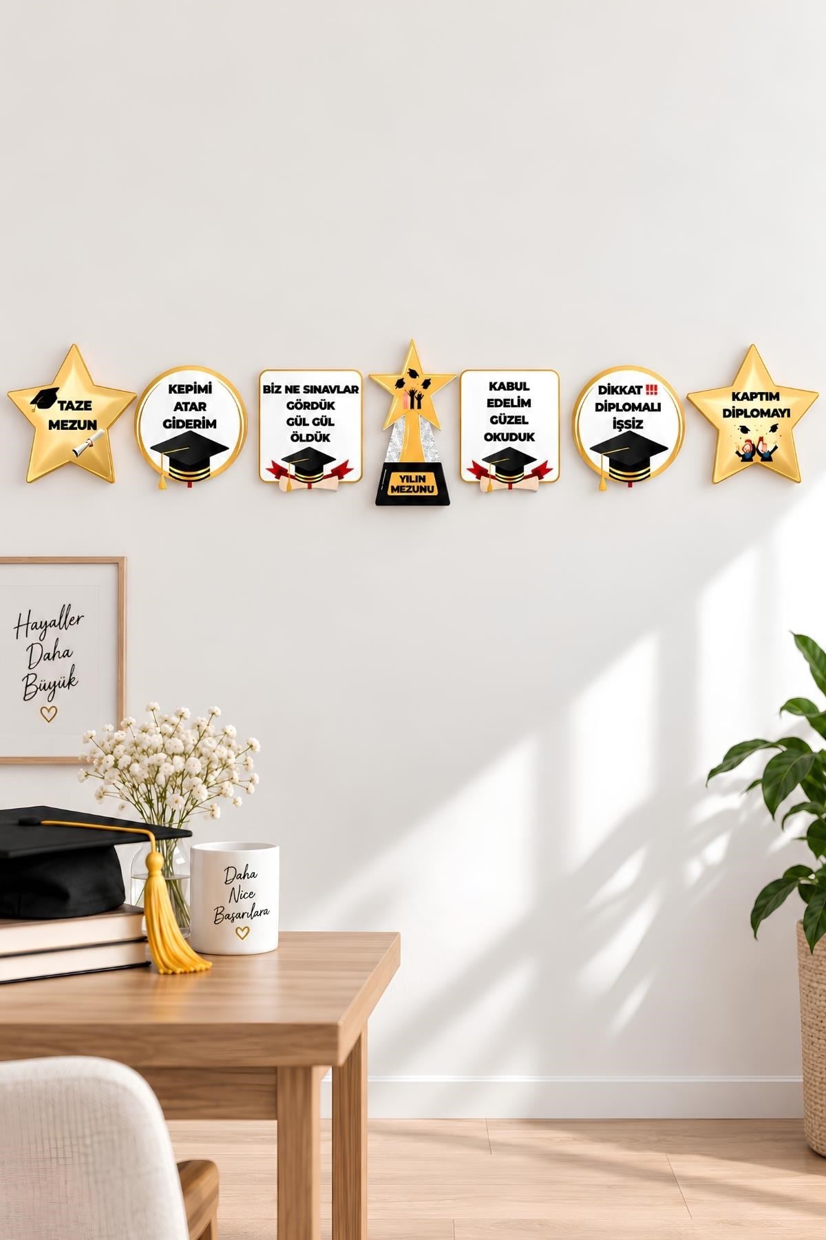 Mezuniyet Temalı Konuşma Balonları Banner