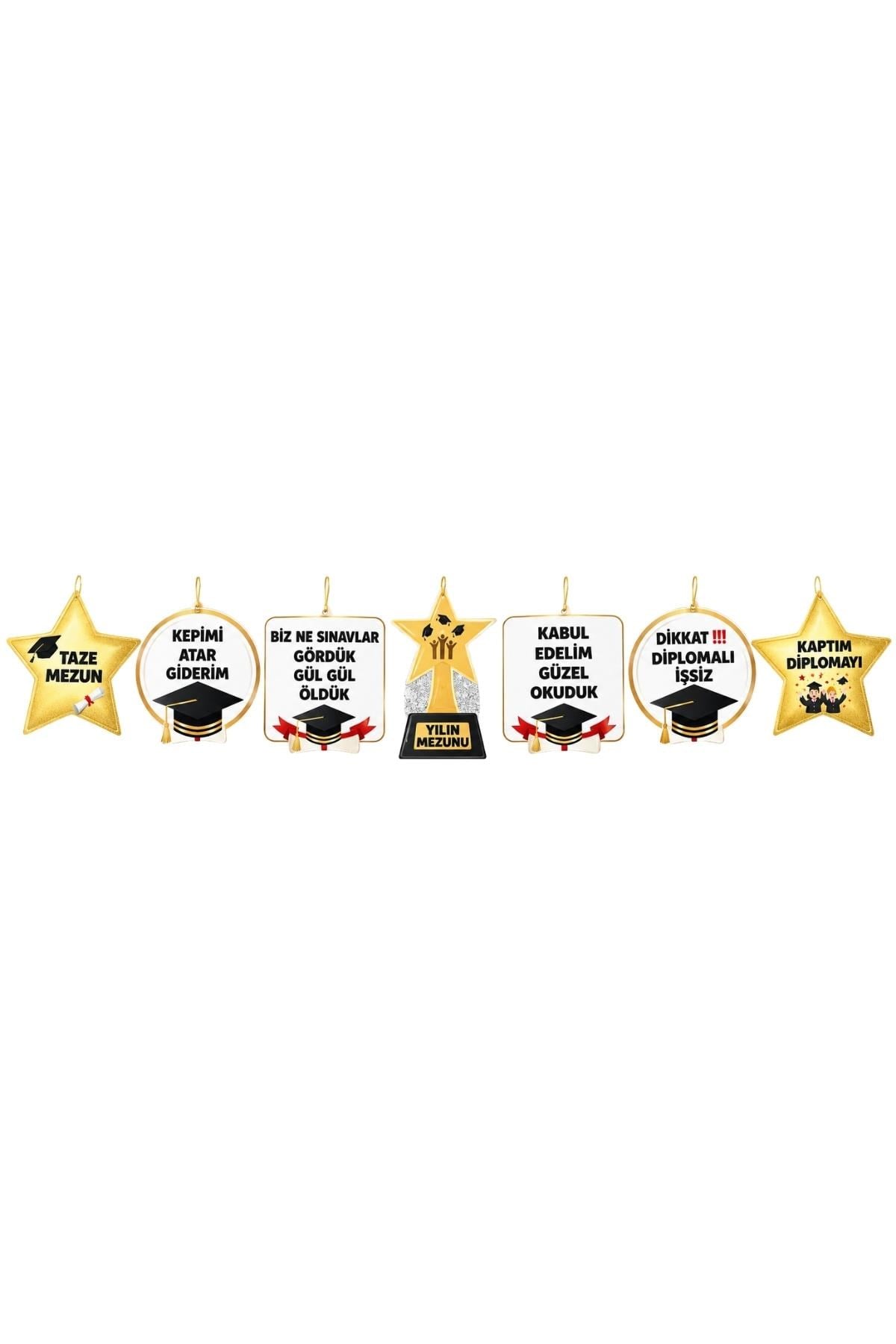 Mezuniyet Temalı Konuşma Balonları Banner