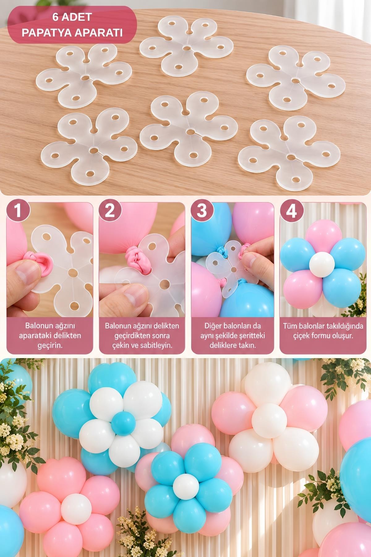 Papatya Balon Yapma Aparatı 6 Adet