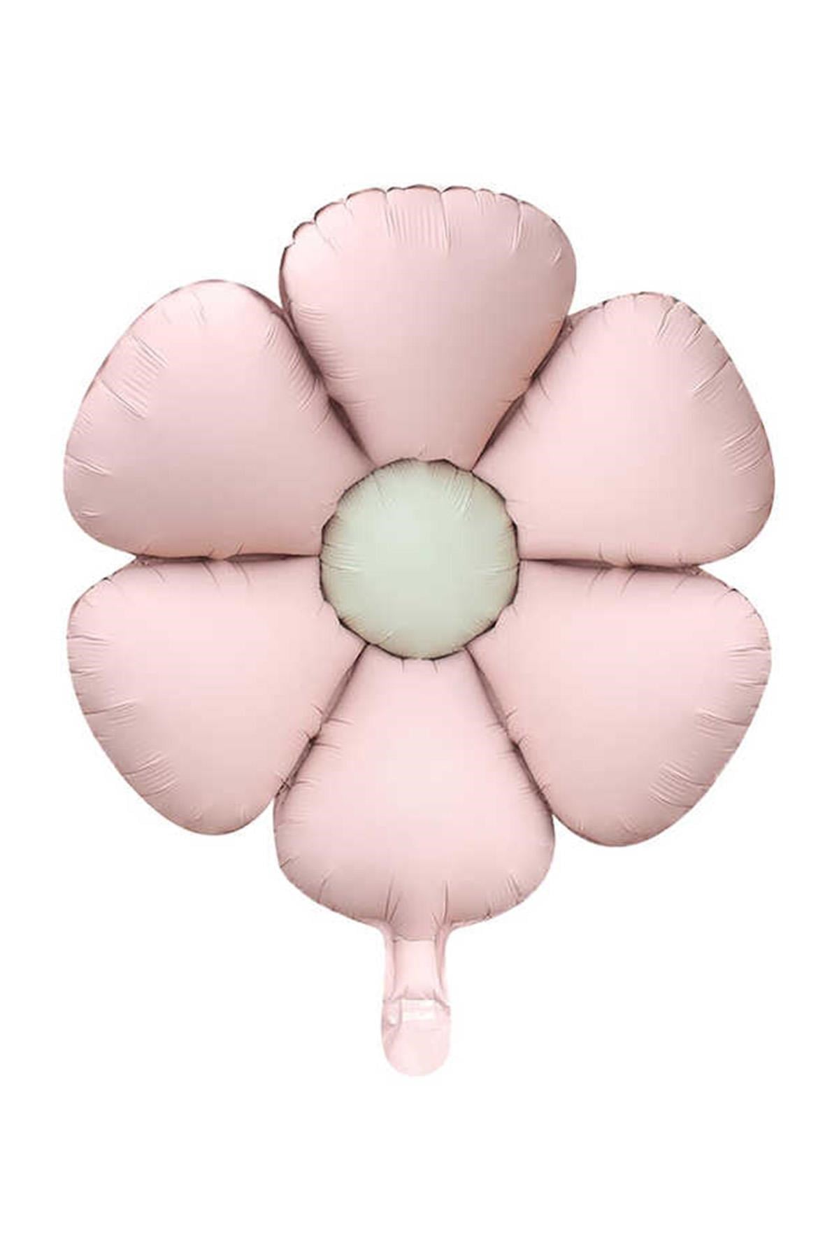 Retro Papatya Pastel Folyo Balon Pembe 60 Cm