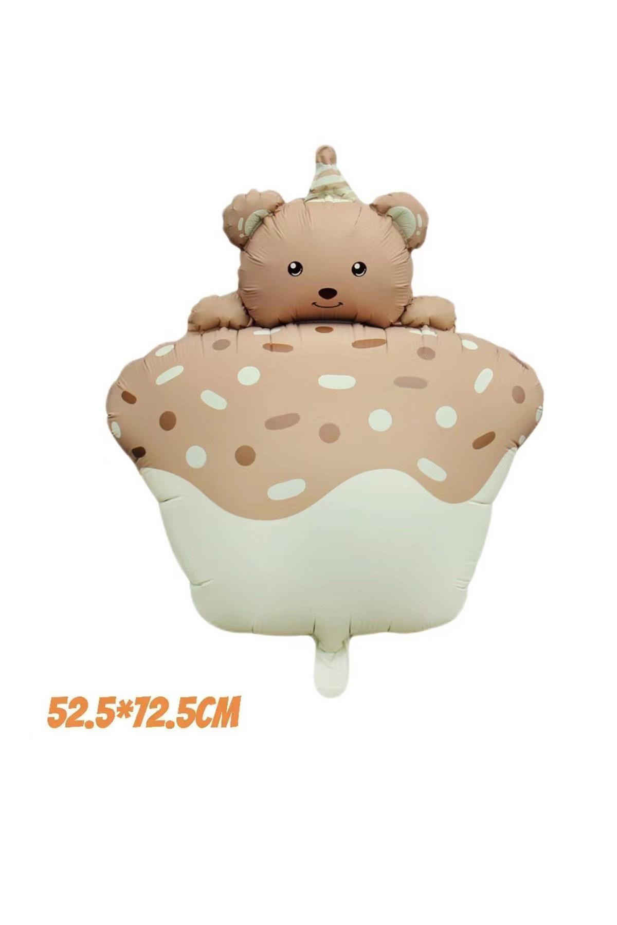 Retro Pastel Kek Folyo Balon Mavi 52.5-72.5 Cm
