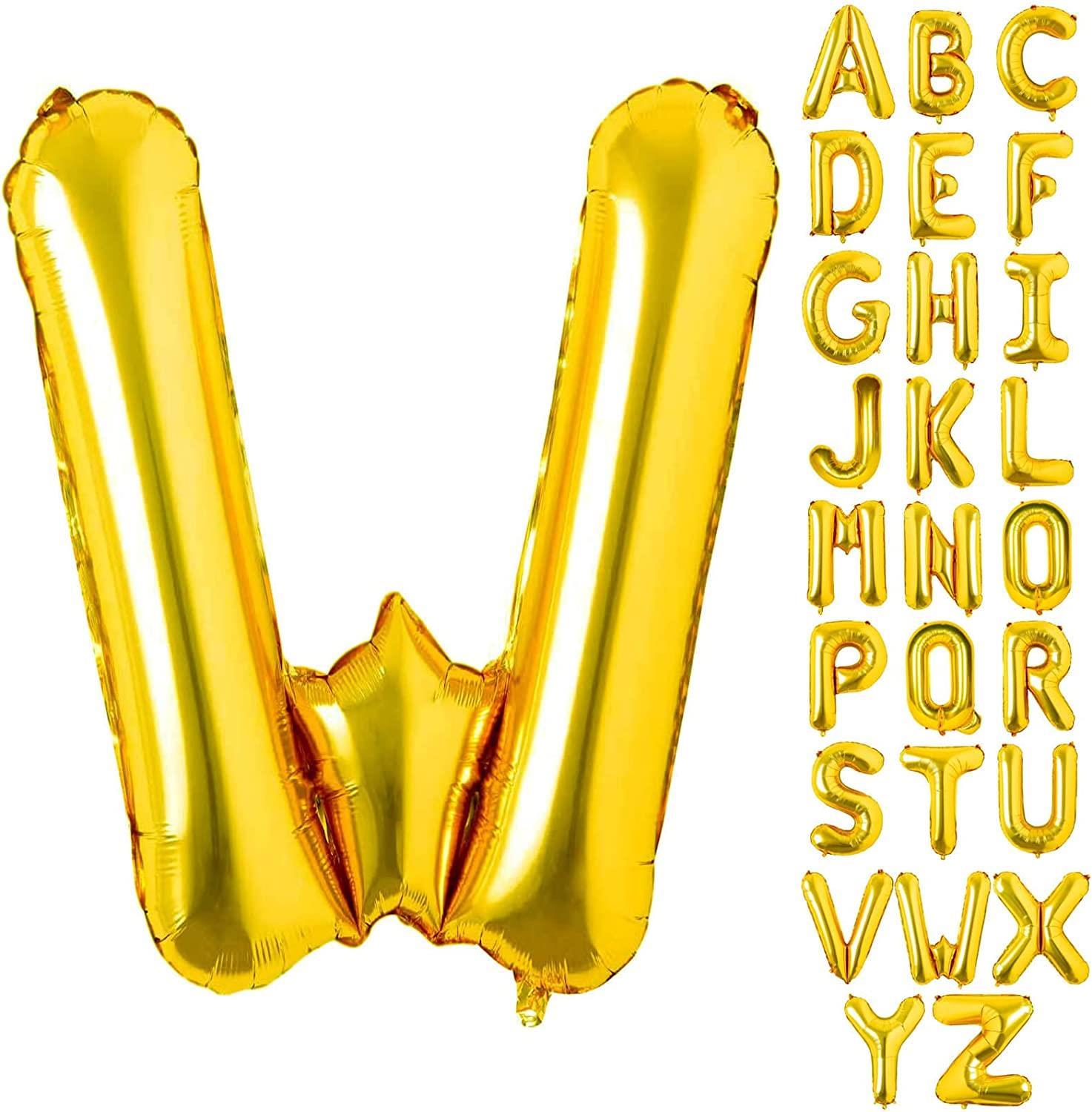 W Harf Gold Folyo Balon16 İnç 36 cm