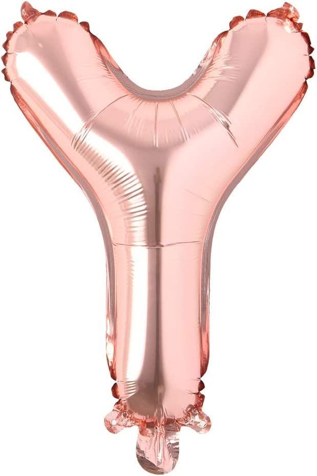 Y Harf Rose Gold Folyo Balon16 İnç 36 cm