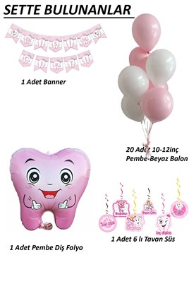  Pembe Diş Buğdayı; İlk Dişim Parti Seti