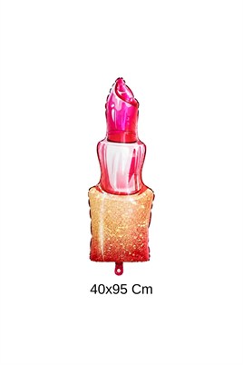  Pembe Ruj Şeklinde Folyo Balon 40×95 cm