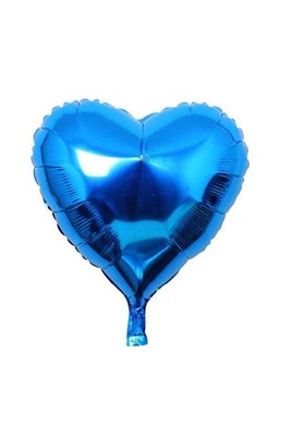 1 Yaş Mavi Konsept Doğum Günü Seti;  Kalp Yıldız Folyo Balon Set
