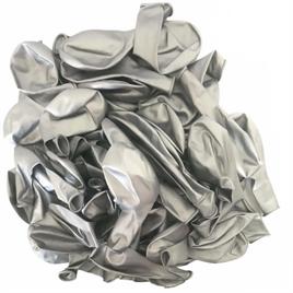 12 İnç Krom Gümüş Balon 10 Adet