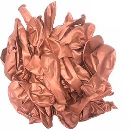 12 İnç Krom Rose Gold Balon 10 Adet