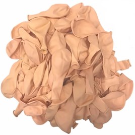 12 İnç Makaron Somon Balon 10 Adet