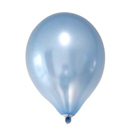 12 İnç Metalik Açık Mavi Balon 10 Adet
