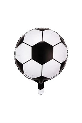 18 inç Siyah Beyaz Futbol Topu Folyo Balon-45 cm