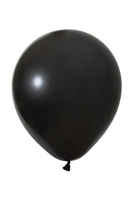 18 inç Siyah Jumbo Büyük Boy Balon 45 Cm