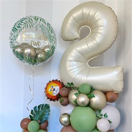 2 Rakam Krem Folyo Balon 34 inç 76-82 cm