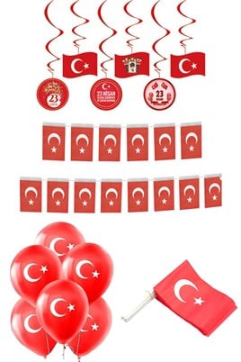 23 Nisan Bayramı Kutlama Seti 1 Milli Bayram Süs Çocuk Bayramı Gösteri Süsü