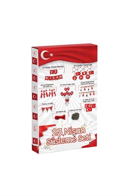 23 Nisan Süsleme Seti – Ulusal Egemenlik ve Çocuk Bayramı Parti Dekorasyon Paketi
