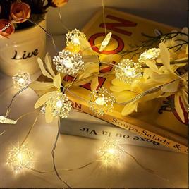 28li Kar Tanesi Peri Tel 3,2 metre Usb Girişli Animasyonlu Günışığı