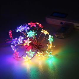 28li Yıldız Peri Tel 3,2 metre Usb Girişli Animasyonlu Çok Renkli RGB