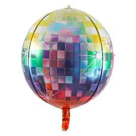 4D Büyük Boy Çok Renkli Küre Folyo Balon  22