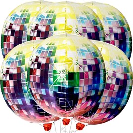 4D Büyük Boy Çok Renkli Küre Folyo Balon  22