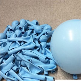 5 İnç Makaron Mavi Mini Balon 10 Adet