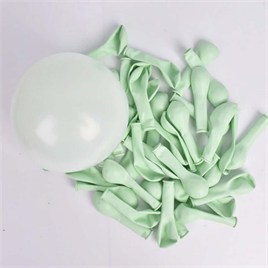 5 İnç Makaron Mint Yeşili Mini Balon 10 Adet
