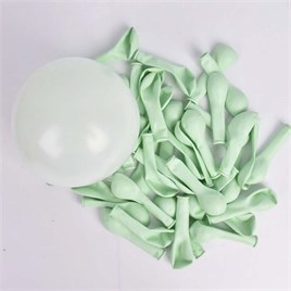 5 İnç Makaron Mint Yeşili Mini Balon 10 Adet