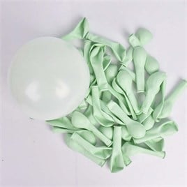 5 İnç Makaron Mint Yeşili Mini Balon 10 Adet