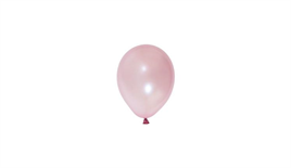 5 İnç Metalik Gül Kurusu Mini Balon 10 Adet